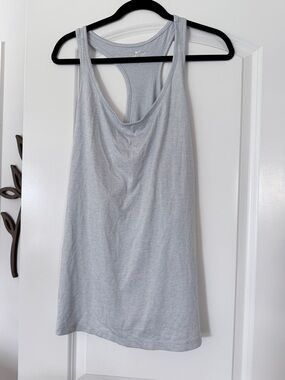 Nike Light Gray Racerback Tank - Women's Dri-FIT